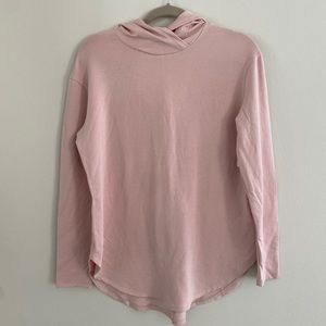 NEW Daily Ritual Women's M Soft Terry Hoodie in Rose Pink soft